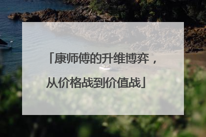 康师傅的升维博弈，从价格战到价值战