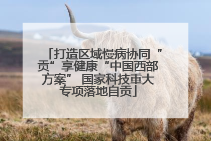 打造区域慢病协同“贡”享健康“中国西部方案” 国家科技重大专项落地自贡