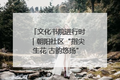文化书院进行时｜朝阳社区“指尖生花 古韵悠扬”公益课堂开课了