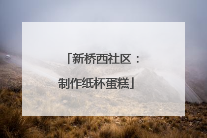 新桥西社区：制作纸杯蛋糕