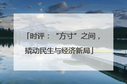 时评：“方寸”之间，撬动民生与经济新局