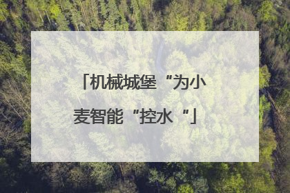 机械城堡“为小麦智能“控水“