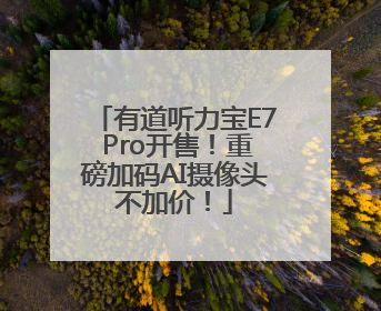 有道听力宝E7 Pro开售！重磅加码AI摄像头不加价！