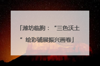 潍坊临朐：“三色沃土”绘彩铺展振兴画卷