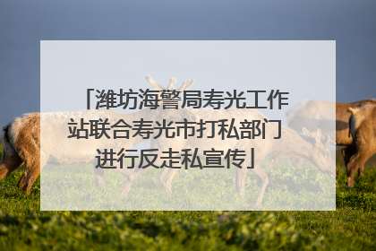 潍坊海警局寿光工作站联合寿光市打私部门进行反走私宣传