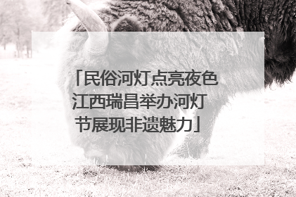 民俗河灯点亮夜色 江西瑞昌举办河灯节展现非遗魅力