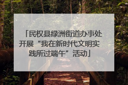 民权县绿洲街道办事处开展“我在新时代文明实践所过端午”活动