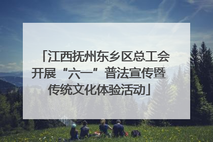 江西抚州东乡区总工会开展“六一”普法宣传暨传统文化体验活动