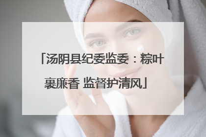 汤阴县纪委监委：粽叶裹廉香 监督护清风