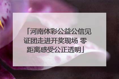 河南体彩公益公信见证团走进开奖现场 零距离感受公正透明