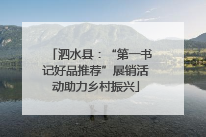 泗水县：“第一书记好品推荐”展销活动助力乡村振兴