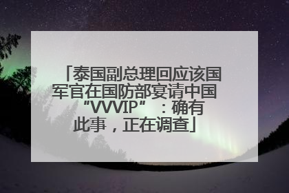 泰国副总理回应该国军官在国防部宴请中国“VVVIP”：确有此事，正在调查