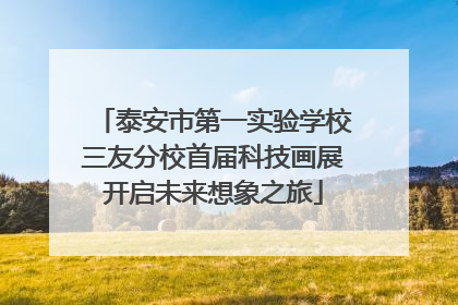 泰安市第一实验学校三友分校首届科技画展开启未来想象之旅