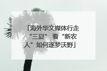 海外华文媒体行走“三夏” 看“新农人”如何逐梦沃野
