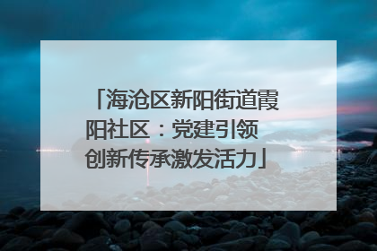 海沧区新阳街道霞阳社区：党建引领 创新传承激发活力