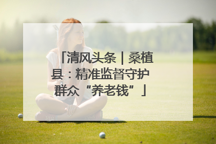 清风头条｜桑植县：精准监督守护群众“养老钱”