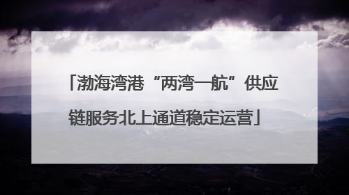 渤海湾港“两湾一航”供应链服务北上通道稳定运营