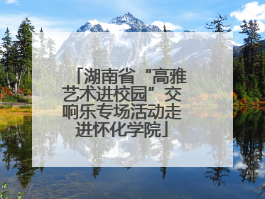 湖南省“高雅艺术进校园”交响乐专场活动走进怀化学院