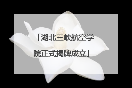 湖北三峡航空学院正式揭牌成立