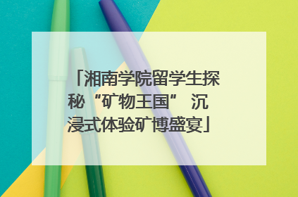 湘南学院留学生探秘“矿物王国” 沉浸式体验矿博盛宴