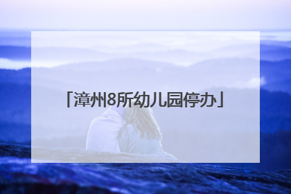 漳州8所幼儿园停办