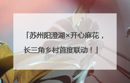 苏州阳澄湖×开心麻花，长三角乡村首度联动！