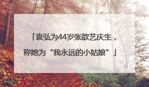 袁弘为44岁张歆艺庆生，称她为“我永远的小姑娘”
