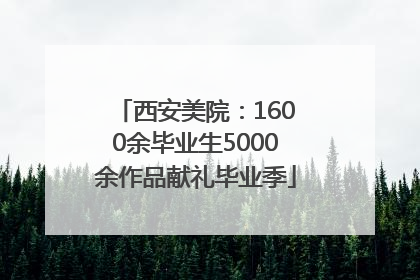 西安美院：1600余毕业生5000余作品献礼毕业季