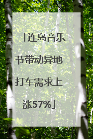 连岛音乐节带动异地打车需求上涨57%