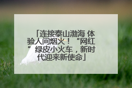 连接泰山渤海 体验人间烟火！“网红”绿皮小火车，新时代迎来新使命