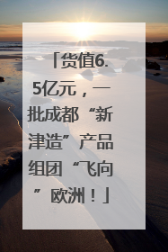 货值6.5亿元，一批成都“新津造”产品组团“飞向”欧洲！