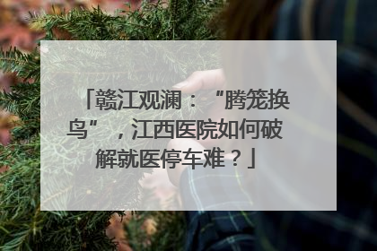 赣江观澜：“腾笼换鸟”，江西医院如何破解就医停车难？