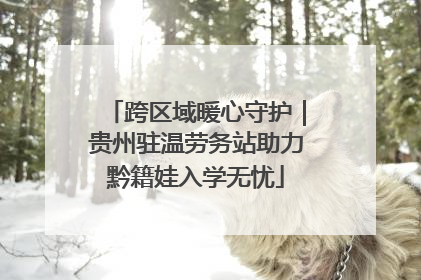 跨区域暖心守护｜贵州驻温劳务站助力黔籍娃入学无忧