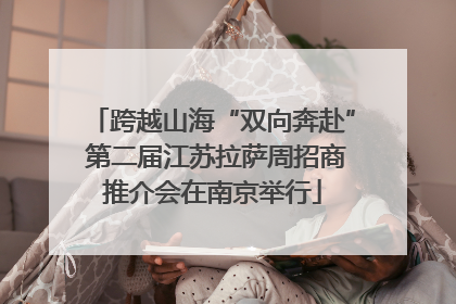 跨越山海“双向奔赴” 第二届江苏拉萨周招商推介会在南京举行