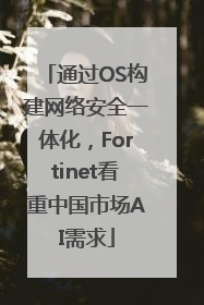 通过OS构建网络安全一体化，Fortinet看重中国市场AI需求