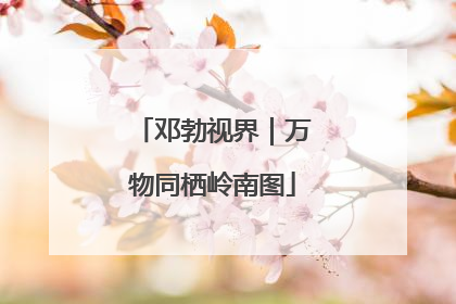 邓勃视界｜万物同栖岭南图