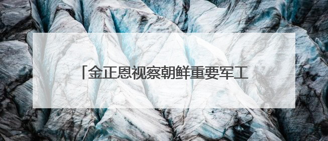 金正恩视察朝鲜重要军工企业，指示“要大量生产新型威力强大的炮弹”