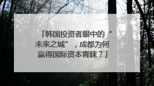 韩国投资者眼中的“未来之城”，成都为何赢得国际资本青睐？