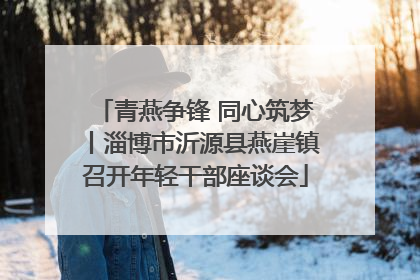 青燕争锋 同心筑梦丨淄博市沂源县燕崖镇召开年轻干部座谈会