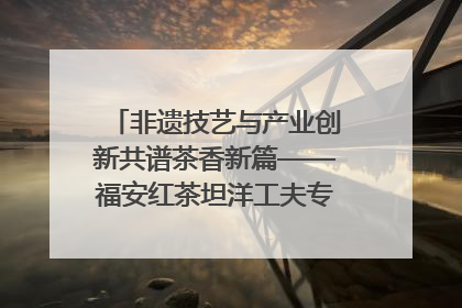 非遗技艺与产业创新共谱茶香新篇——福安红茶坦洋工夫专场推介会在京举办