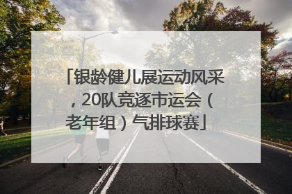 银龄健儿展运动风采，20队竞逐市运会（老年组）气排球赛