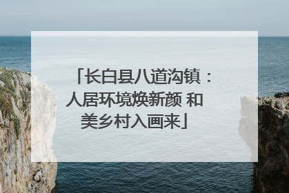 长白县八道沟镇：人居环境焕新颜 和美乡村入画来