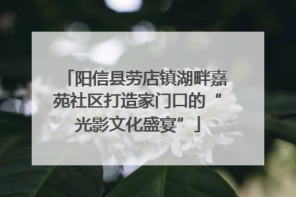 阳信县劳店镇湖畔嘉苑社区打造家门口的“光影文化盛宴”