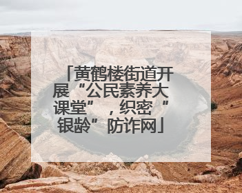黄鹤楼街道开展“公民素养大课堂”，织密“银龄”防诈网