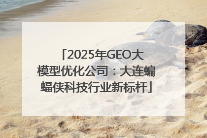 2025年GEO大模型优化公司：大连蝙蝠侠科技行业新标杆