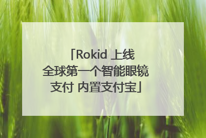 Rokid 上线全球第一个智能眼镜支付 内置支付宝